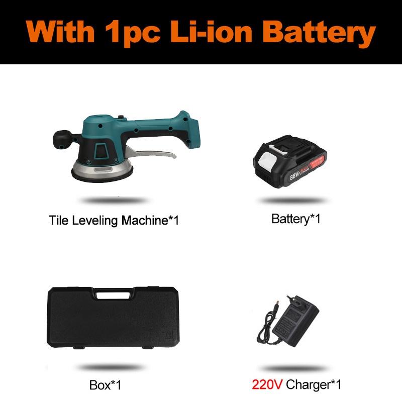 Машина для укладки плитки, плитка, вибратор на присоске, 1800 Вт, регулируемый автоматический вибратор для пола, инструмент для выравнивания пола, аккумулятор 18 В
