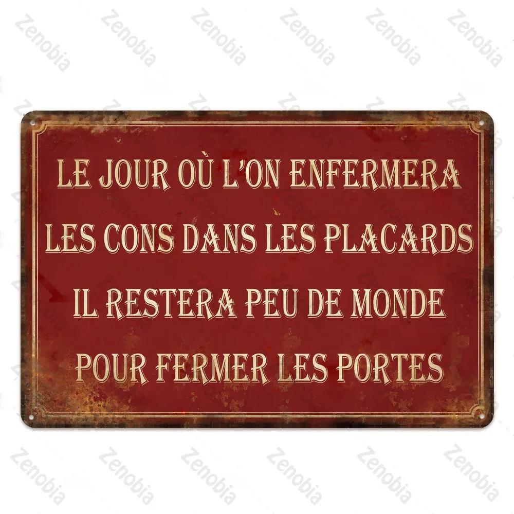Place Des Aperos металлическая табличка, винтажная металлическая жестяная вывеска во французском стиле в стиле ретро, бар, паб, клуб, Настенный декор, железная живопись, декоративная тарелка