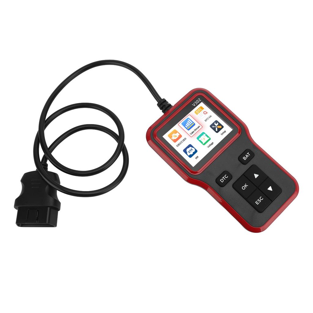 Автомобильный OBD-сканер Кривая в реальном времени Готовность I/M 2,8-дюймовый цветной TFT-экран Считыватель кодов неисправностей двигателя для автомобилей