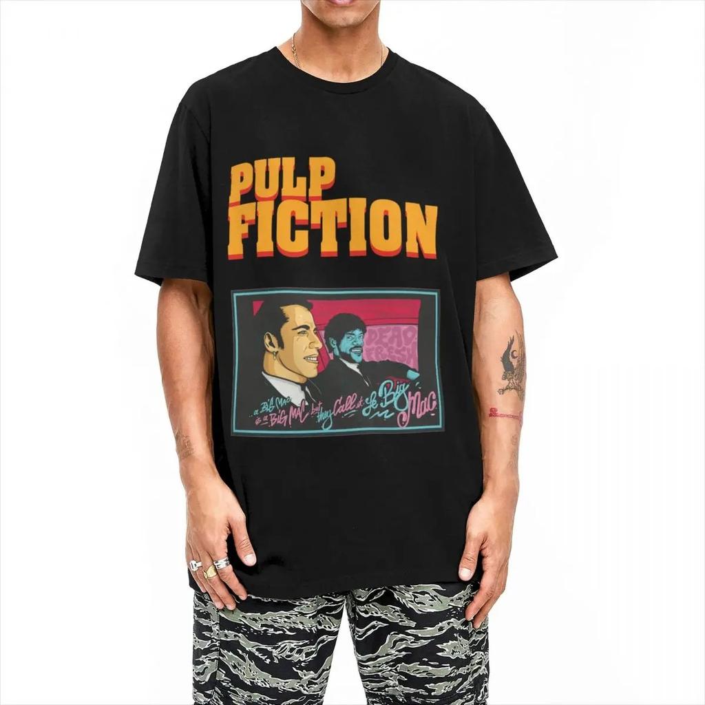 Casual Pulp Fiction Vincent and Jules T-Shirts for Men Women 100% Cotton Tee Shirt Printed Clothes T-Shirts Cotton Gift Clothes