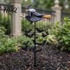 Садовая Колдунья Скульптура Ветряной Вертушка Хэллоуин Смоляная Статуя Колышек Жуткие Летучие Мыши Вертушка для Двора И Уличного Искусства Декор Газона и Дорожки Праздничные Украшения