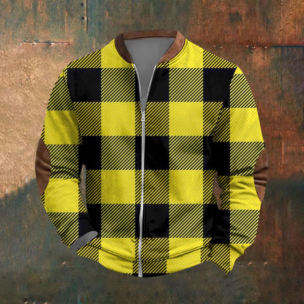 Мужская повседневная толстовка в стиле ретро с градиентным принтом