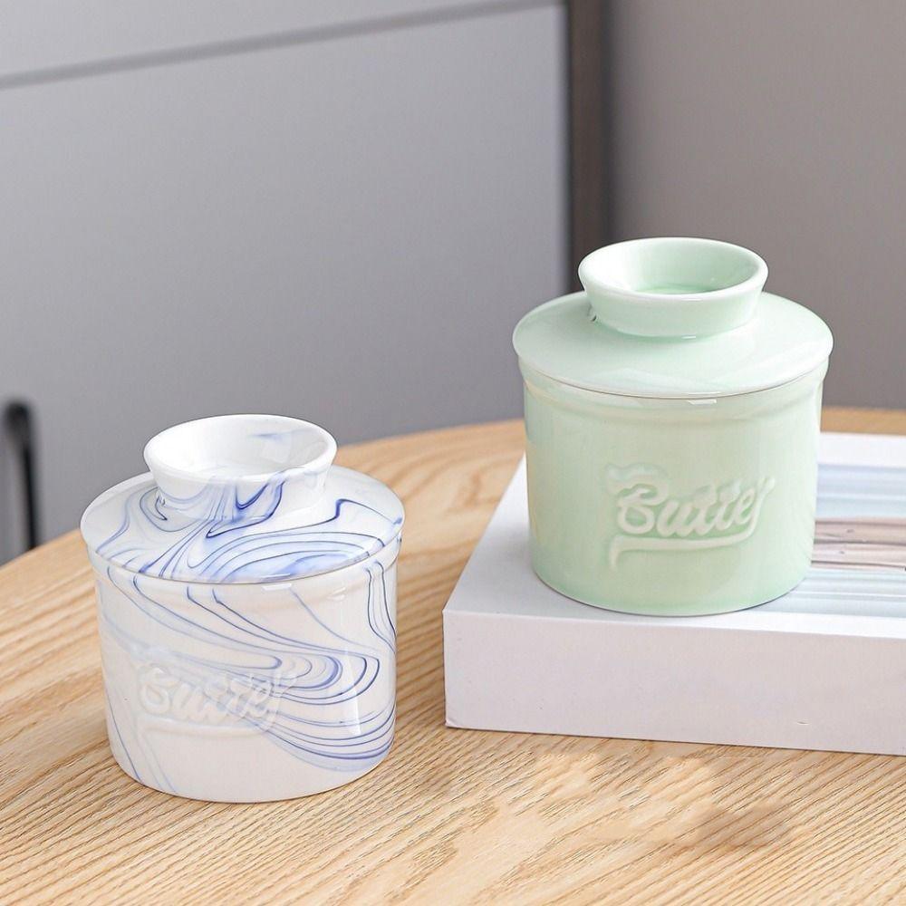 Keep Fresh Butter Bell Crock Sealed Ceramic Butter Crock Simple Butter Keeper  Bread
