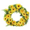 Artificial Sunflowers Wreath for Front Door Farmhouses Wedding Holiday Decorations, Front Door Wreath Spring Wreath