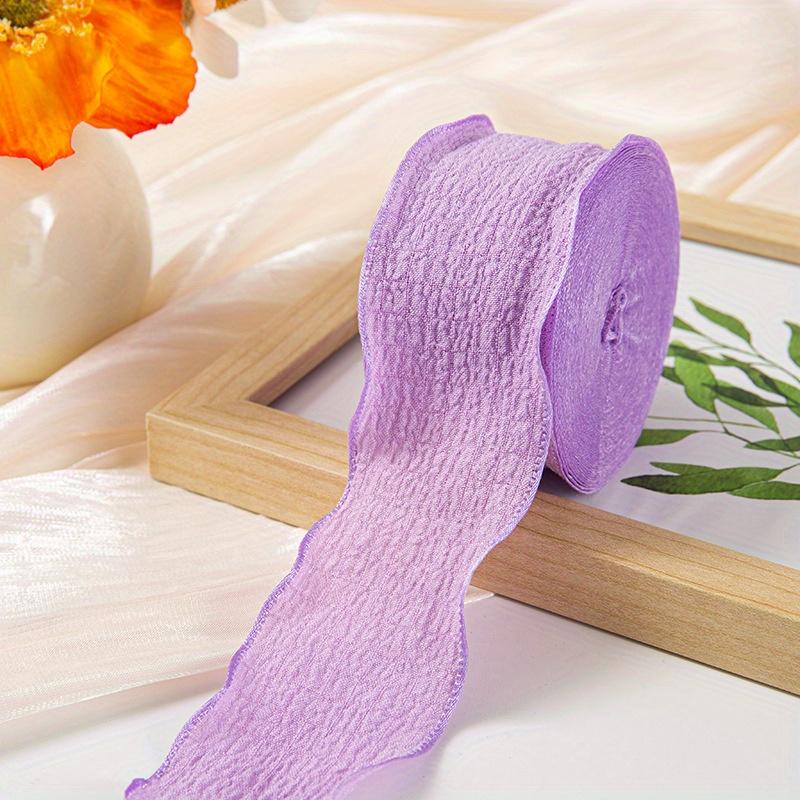 1 шт. Кружевная плиссированная лента для DIY, букеты для торта, цветы, пряжа «рыбий хвост», упаковка, льняная волнистая кружевная лента