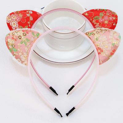 Ободки с кошачьими ушками на китайский Новый год для девочек, ободки для волос в китайском древнем стиле с кошачьими ушками, ободок с котенком для детской вечеринки, аксессуары для волос