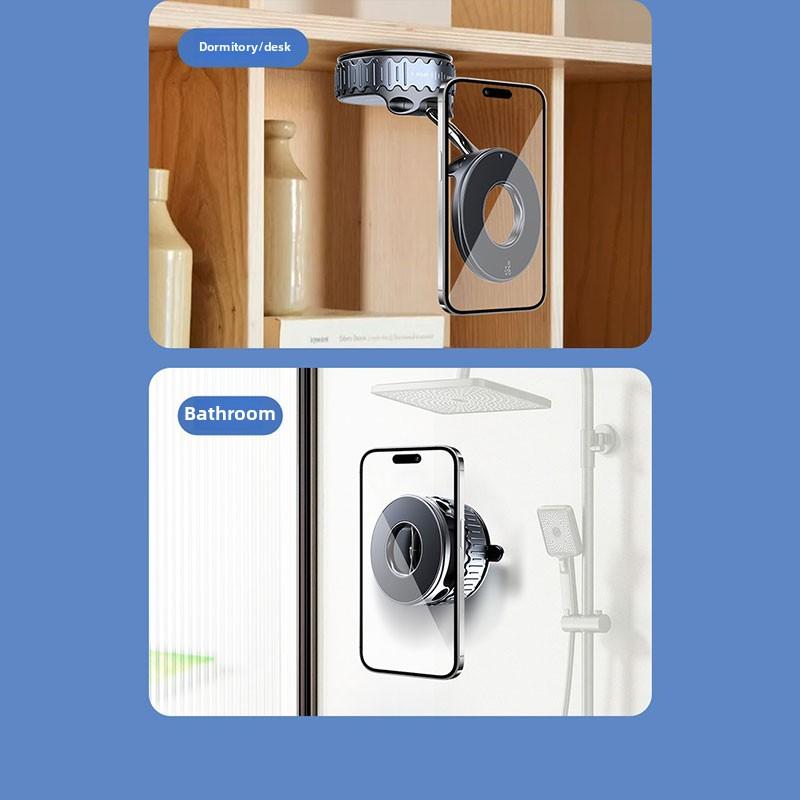 Магнитный автомобильный держатель для телефона, свободное вращение на 360°, складное хранение, многофункциональная подставка для мобильного телефона, поддержка мобильных телефонов iPhone и Android