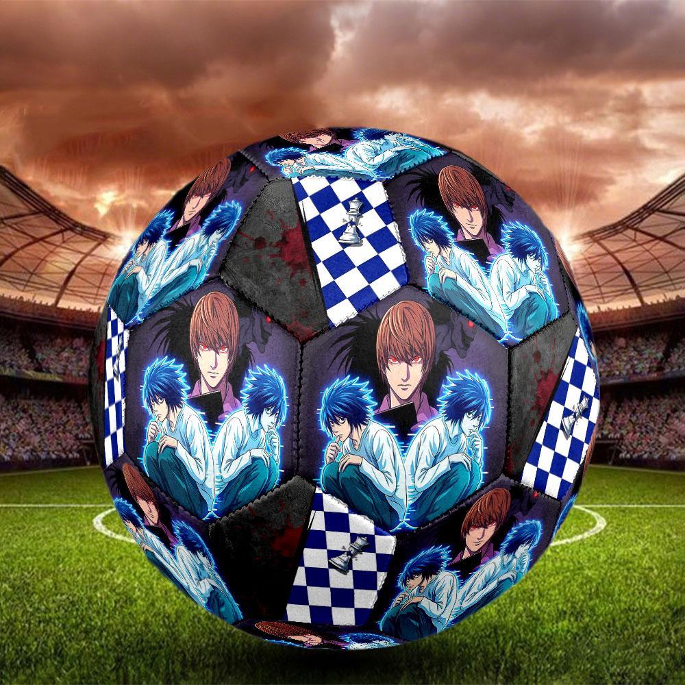 1pc Death Note Soccer Ball Size 5 Indoor Soccer Ball Fashion Colorful Backyard Game - Great For Sports Fans Gift HE13