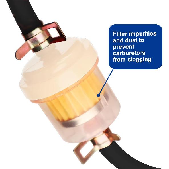 Dirt Bike Gas Fuel Line Hose Fuel Filter For 50Cc 110Cc 125Cc TaoTao Coolster Apollo GY6 Motorcycle Pit Bike Motocross Pocket Bike Chinese Atv Four