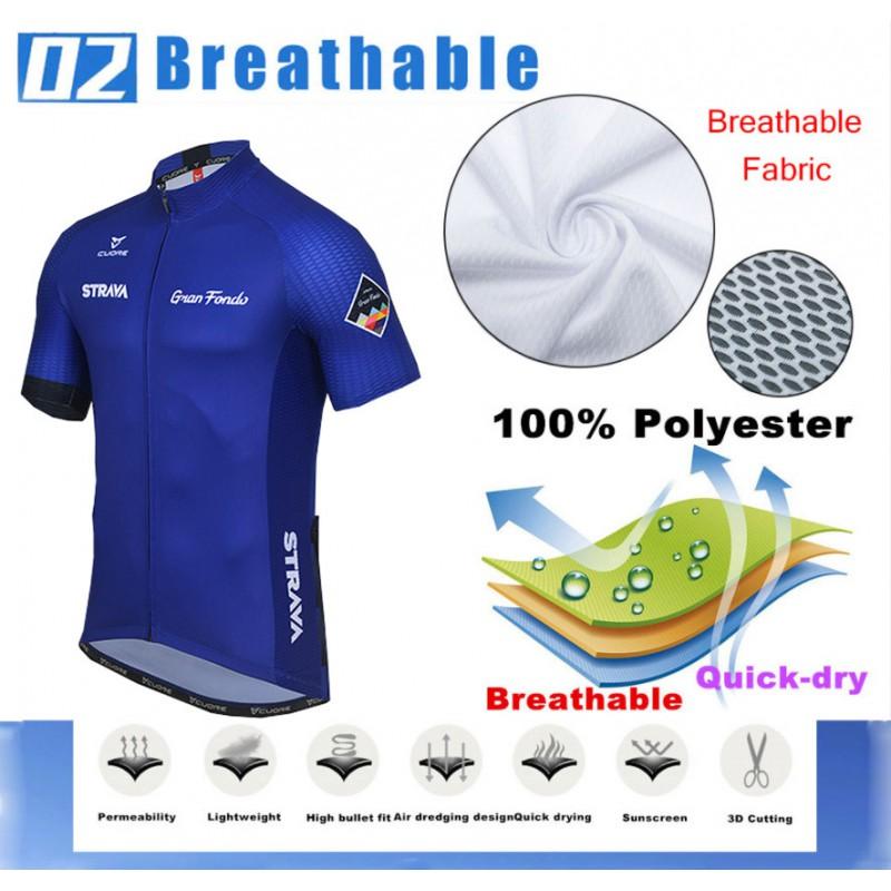 Short Sleeve Cycling Jersey Set Men Women Breathable Moisture Wicking Bike Shirt Road Mountain