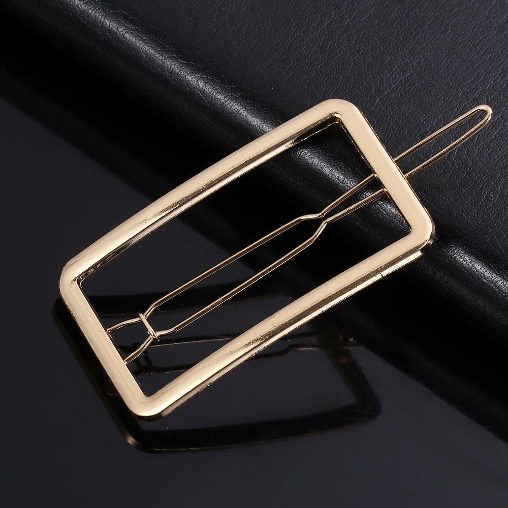 Gift Shiny Hair Accessories Snap Barrette Metal Hair Pin Hairgrip Girls Hair Clips