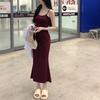 Summer Sleeveless Bodycon Dress With Spliced Pattern For Casual Party Wear