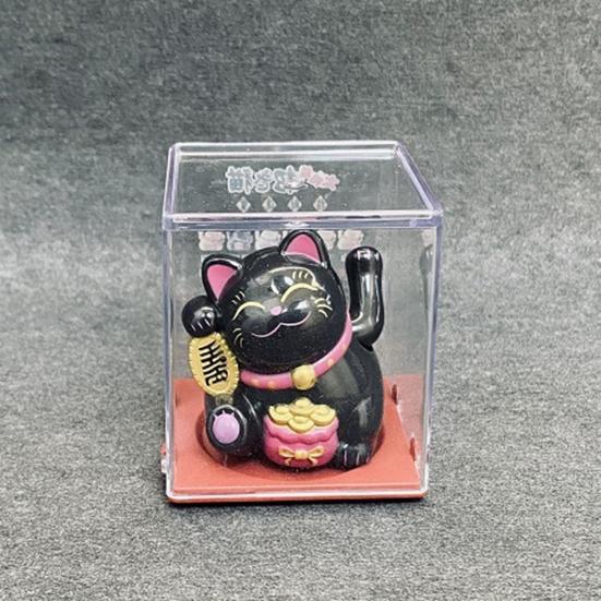 Милый орнамент в виде кошки богатства, солнцезащитный мини, батарея не требуется