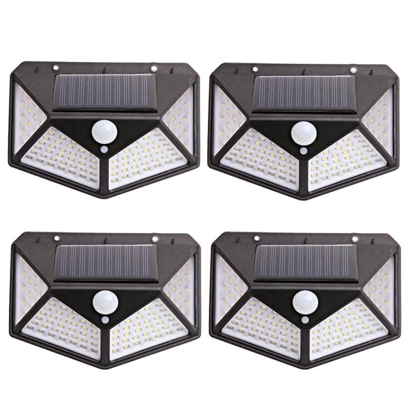 Lámpara solar exterior LED con sensor de movimiento para jardín y camino impermeable