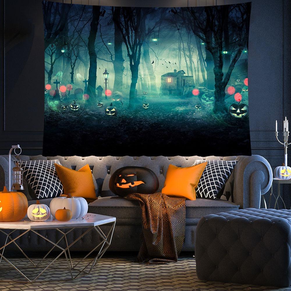 Новый фон для вечеринки в стиле ужасов на Хэллоуин, украшение на ночь ужасов, баннер, подвесная ткань, атмосфера, ткань, украшение для дома