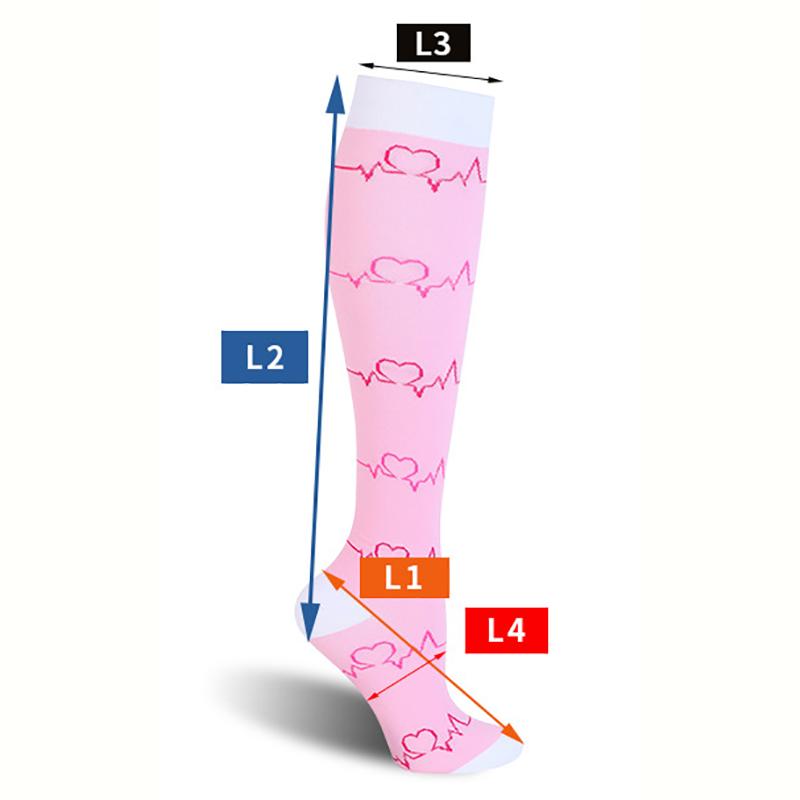 1 пара больших компрессионных носков 2XL-7XL для женщин и мужчин 20-30 мм рт. ст., широкие гольфы для занятий спортом, бега, йоги