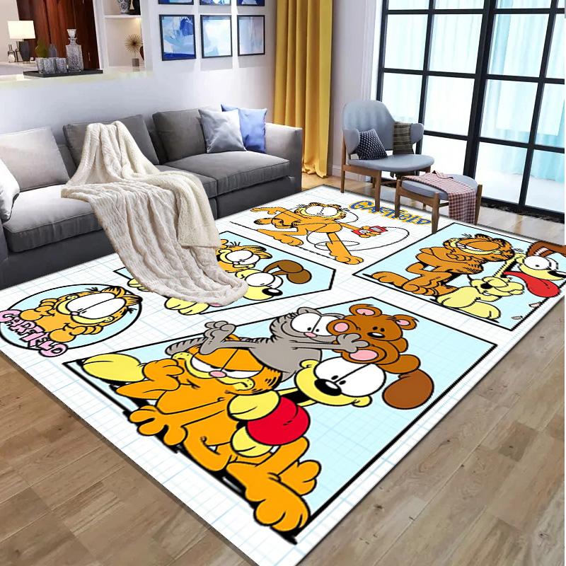Garfield Pattern Rug, Indoor/Outdoor Mat, for Picnic, Gameroom, Bedroom, Office, Living Room, Home Decor Carpet, Birthday Gift