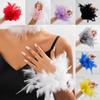 Перья Плюшевые Нарукавники 8 Цветов Украшение для Ногтей Браслет Новые Рукава Декор для Ногтей