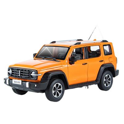 1/24 Танк 300 Explorer Модель легкосплавного автомобиля Высокая имитация литой металлический игрушечный транспорт Модель звуковой и световой коллекции Детский подарок