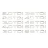 Chrome Silver ABS Numbers Letters Q2 Q3 Q4 Q5 Q6 Q7 Q8 TDI TFSI 2.0T Emblem For Q5 Q series Car Fender Trunk Rear Logo Sticker