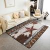 Erosebridal Highland Cattle Area Rug 3x5 Rustic Western Farmhouse Living Room Rug Non Slip Brown Highland Cow Woodland Animal Carpet for Bed