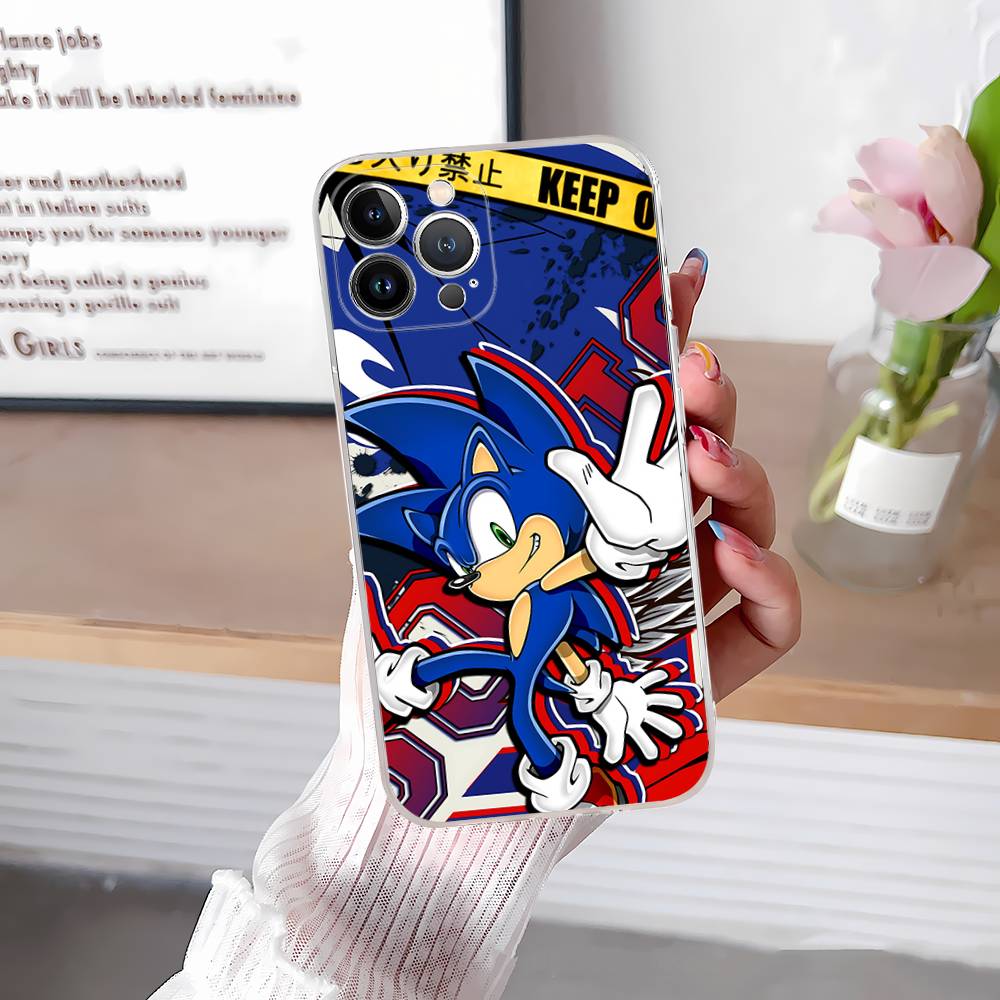 Чехол для телефона S-SonicS Anime для IPhone 17 16 15 Plus 14 13 Mini 12 11 Pro Max Мягкий чехол-оболочка
