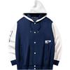 Anta Basketball Series Letter Loose Hooded Sports Long Sleeve Baseball Jacket Unisex Jackets Siena-Blue 152431728-1