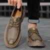 Мужские туфли на шнуровке, модная кожаная повседневная обувь, универсальная мужская обувь для прогулок на открытом воздухе, классические деловые мужские оксфорды