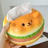 Collectible Burger Dog Tissue Box Figure Model Hamburger Fun Tissue Box  Home Decoration