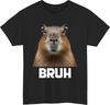 Bruh Capybara TShirt Funny Friend Birthday Meme Tee Gift For Party Unisex