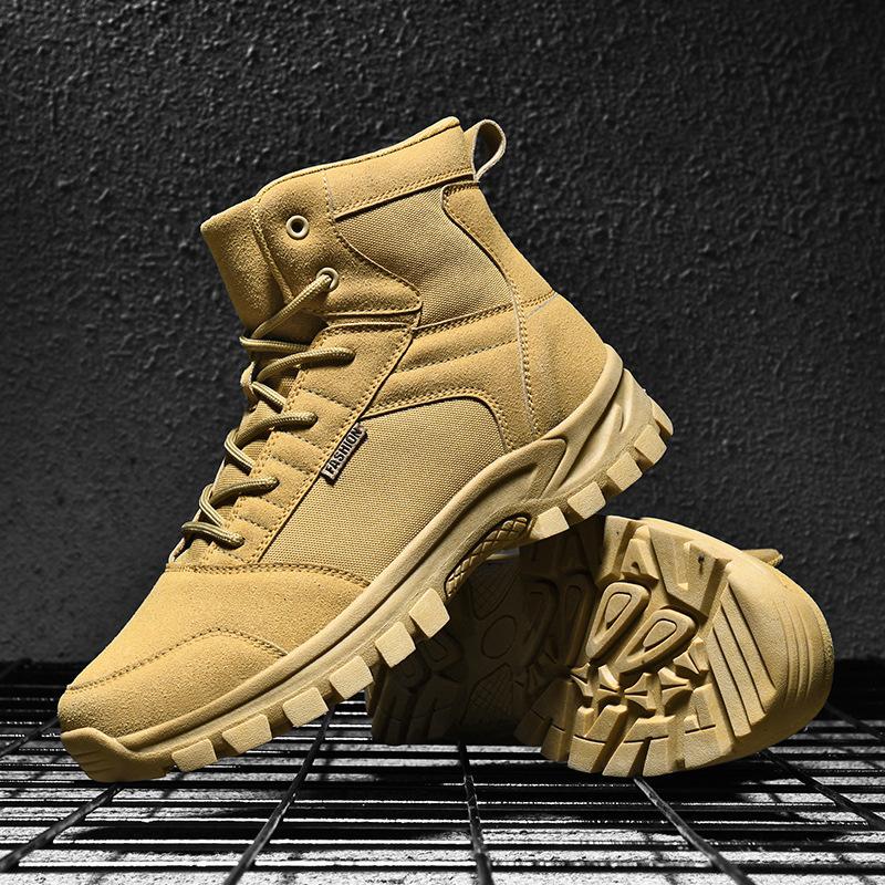 Осень и зима высокие уличные военные ботинки модная повседневная обувь уличная обувь для альпинизма и пешего туризма высокие ботинки Мартина ботинки для боевой подготовки