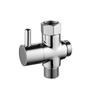 three-way valve, one inlet two outlet all-copper 1/2 inch quick-open water diverter shower valve, black shower faucet