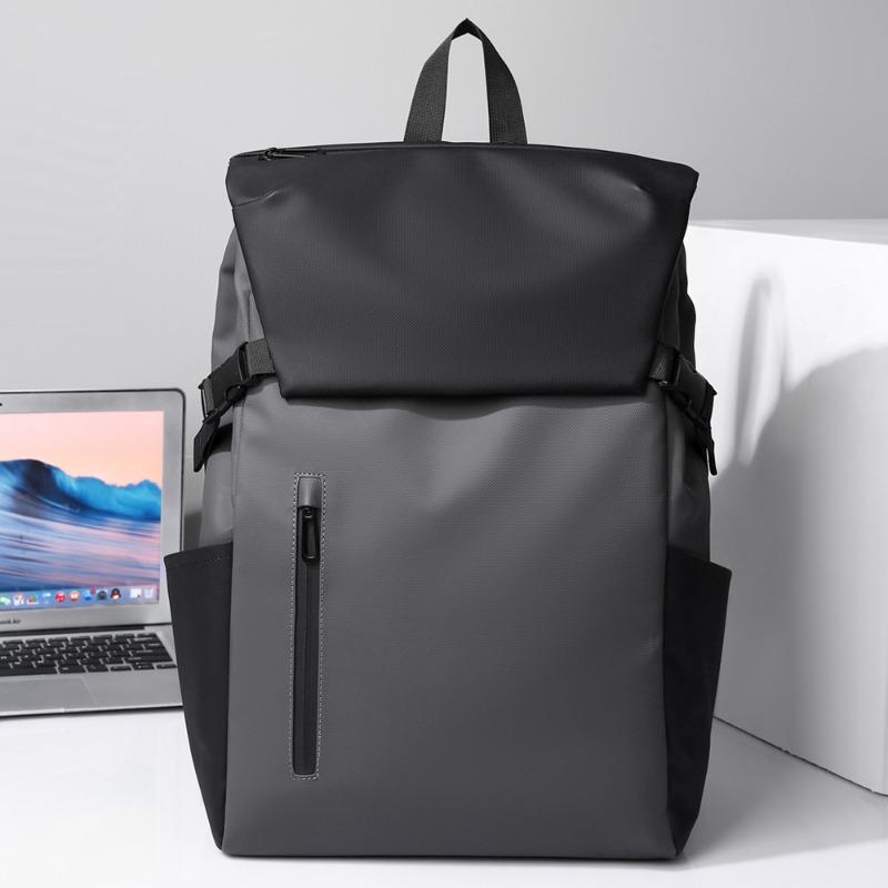Business Travel Computer Backpack Men's Fashion Simple Backpack Large Capacity Trend Commuting Business Travel Shoulder Backpack