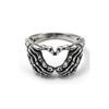 Retro Gothic Made Old Skeleton Hand Ring Punk Grunge Entertainment Metal Biker Rings for Men Hip Hop Jewelry Personality Gift