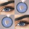 AMARA Цветные контактные линзы Карие глаза Натуральные линзы Серые Красивые зрачки Синяя линза для глаз Годовые Зеленый Красота Макияж Линза