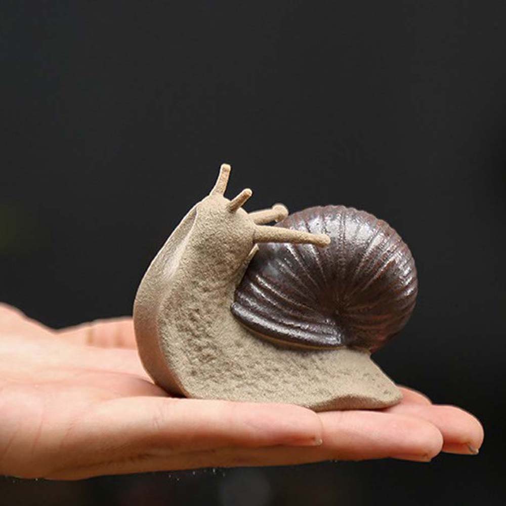 Room Home Decoration Micro Landscape Figurine Bonsai Ornaments Ceramic Small Snail Miniatures