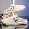 Men’s Sports Shoes Summer Backless Mules Casual Slippers Shoes Plus Size Sneakers for Students Sandals Over Sized 39-47