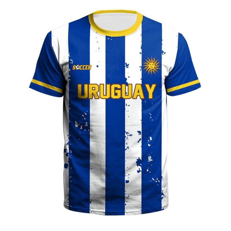 Mens Loose Fit Short Sleeve Crew Neck T-Shirt With 3D Print Soccer Fans Fall Sport Casual Wear