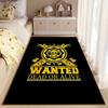 Pirate Themed Wanted Poster Rug suitable as a non-slip mat for the living room or bedroom sofa