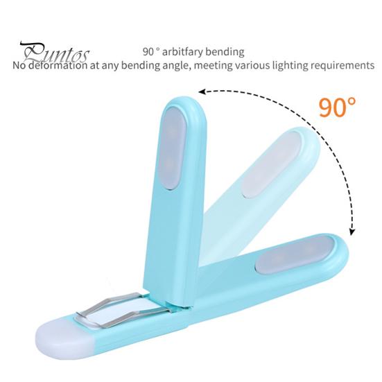 Перезаряжаемая светодиодная лампа для книг, защита глаз, светодиодная лампа для чтения, без мерцания, 90 градусов, гибкая клипса-закладка для студентов