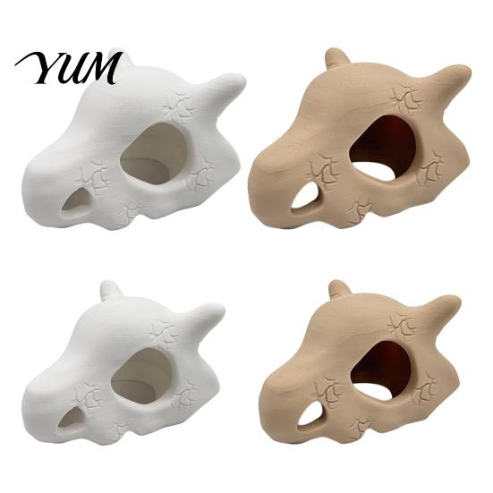 Aquatic Pet Habitat Skull Fish Tank Decoration Cave, Realistic Durable PLA Hideout Shrimp Breeding House Shelter, 3D Printed Ornament for Aquarium