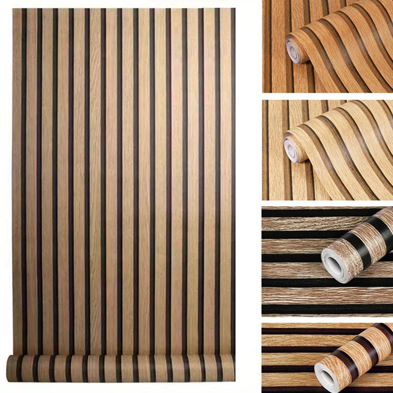 Vinyl Decorative Film Wood Grain Sticker Home Decor Waterproof Wallpaper Wall Paper Roll Furniture Self Adhesive PVC Cabinet