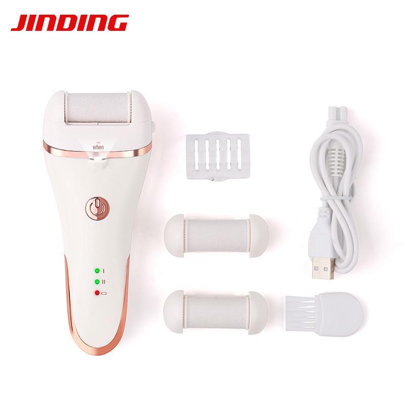 Электрическая шлифовальная машинка для ног с подсветкой для удаления омертвевшей кожи и мозолей; Инструмент для педикюра с камнем.