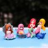 Beautiful Shell Mermaid Princess Figurine Decoration Fish Tank Ornament Diy Cake Decor Desk Craft Accessories Miniature Figurine