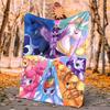 Little Pony Flannel Blanket Soft Warm All-Season Throw, Design for Camping, Car Travel, Hiking Sofa, Bed, Office Perfect Gift for Parties