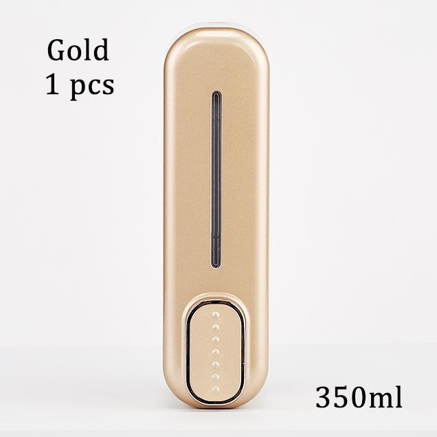Золотые дозаторы мыла настенные АБС-пластик Жидкий шампунь Контейнер для душа 1050 мл Пластиковый держатель для мыла для ванной комнаты Туалетной комнаты 18036