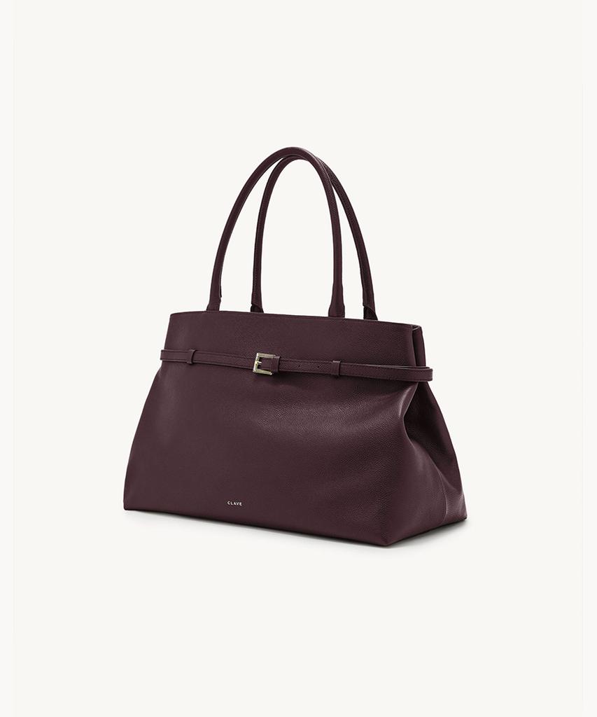 Clair Burgundy Tote Bag