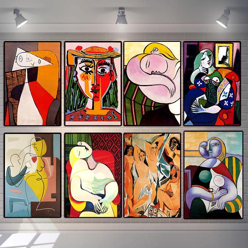 Pablo Picasso Oil Painting Abstract Posters and Prints Living Room Wall Art Picture Home Wall Decoration