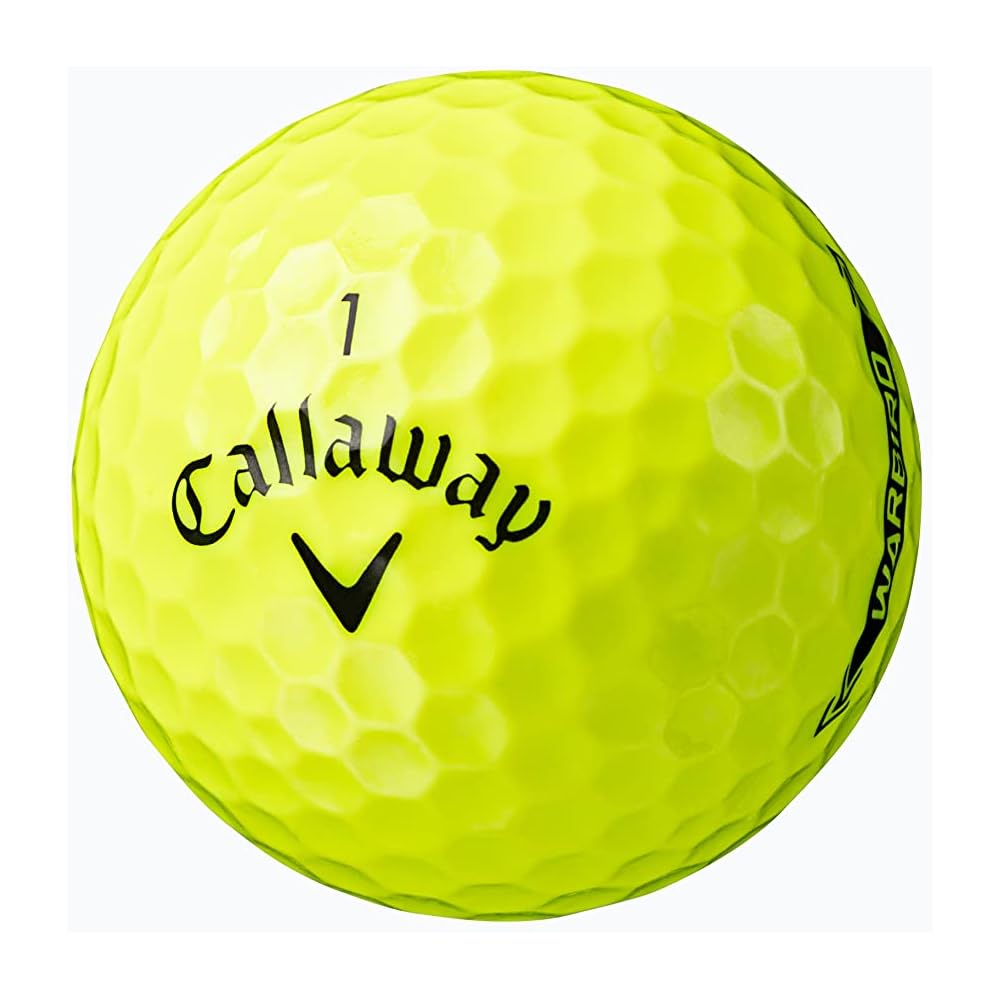 Мячи для гольфа Callaway Warbird 23 Желтые Упаковка 12 шт. Двухкомпонентная конструкция