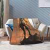 Tomb-Raider Lara Croft Fashion Blanket Survival Video Game Flannel Vintage Breathable Throw Fashion Blanket for Bedding Lounge Winter Travel